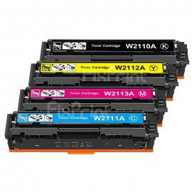 Cartridge Toner Compatible 206A W2112A Yellow, Printer HPC Color LaserJet Pro M255 MFP M282 M283 No Chip