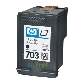 Cartridge LOOSEPACK 703 Black CD887AA (Tanpa Box), Tinta Printer HP Deskjet D730 F735 K109 K209a K209g AiO - Photosmart K510a Original HP