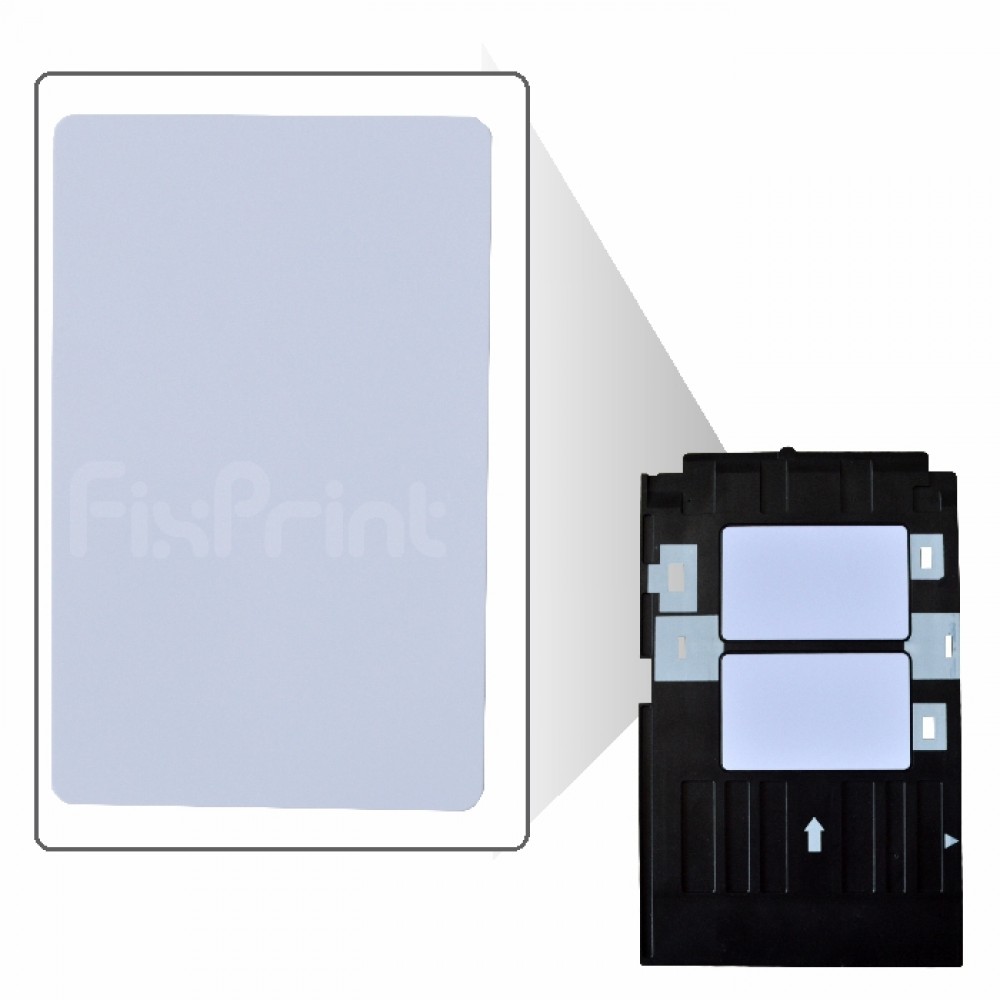 PVC Bahan Printer Inkjet ID Card 5,4x8,6cm 1 lmbr, PVC Paper Instant Double Side Lembaran