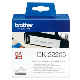 Label Paper Brother Original DK-22205 DK22205, Continuous Length Paper QL-500 QL-580N QL-650TD QL-700 