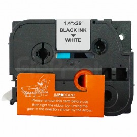 Label Tape Casette Xantri Black On White 36mm TZE261 TZE 261 Laminated Printer Bro PTD600 PTE500 PTE550W PTH500LI PTP700 PTP750W PT330 PT350 PT520