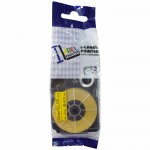 Label Tape Casette Xantri Csio XR12YW1 XR12 Black on Yellow 12mm, Printer Csio KL60 KL120 KL820 KL7400