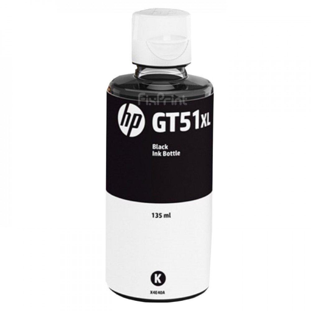 Tinta LOOSEPACK GT51XL GT51 XL Black 135ml (Tanpa Box), Tinta Refill Printer DeskJet GT5810 GT5820 All in One InkTank 115 310 315 319 350 415 419 410 Original HP