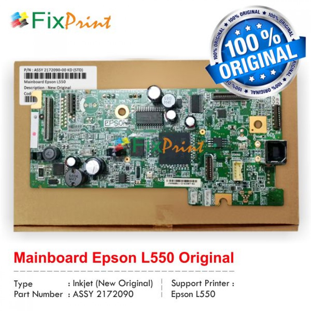 Board Epson L550 Original, Mainboard Printer Epson L550, Motherboard Epson L550 Part Number Assy 2172091-00