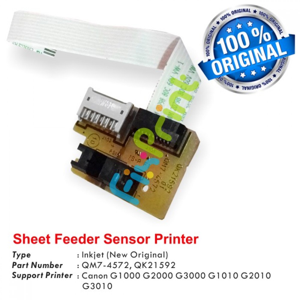 Sheet Feeder Sensor PCB Assy Canon G1010 G2010 G3010 G4010 G1000 G2000 G3000 G4000 Original, Sheet Feeder Sensor Part Number QM7-4572 QK21592